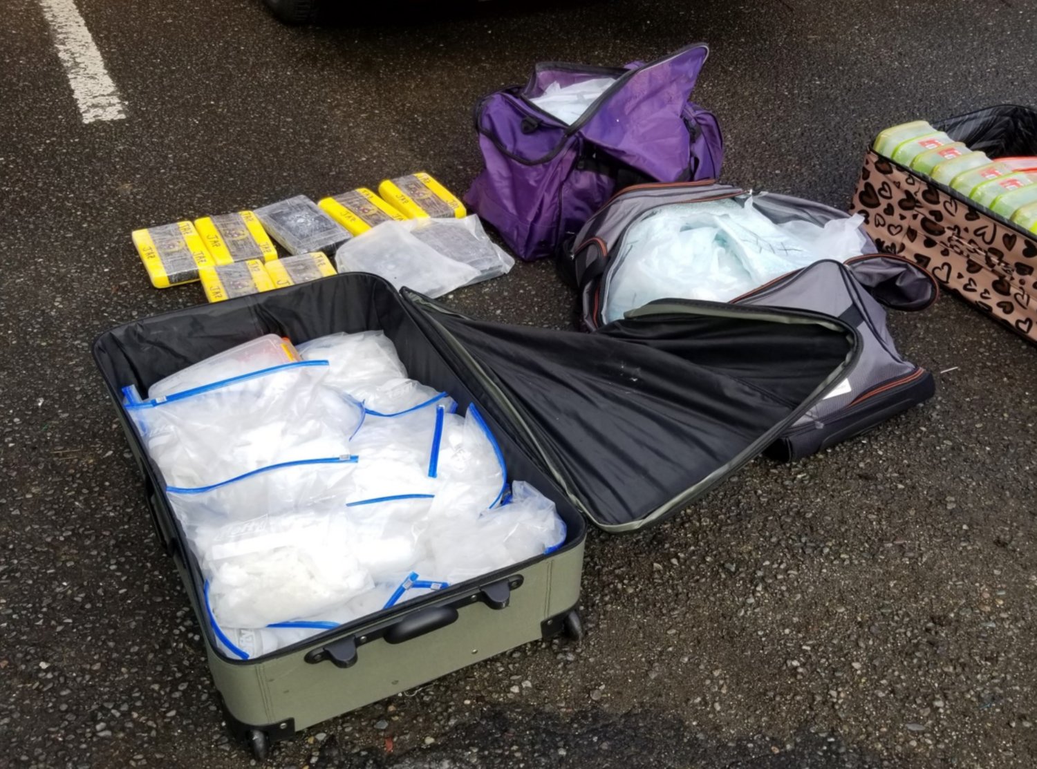 A 26-year-old Mexican national was arrested Wednesday after a traffic stop led to a large amount of drugs being seized, according to the Centralia police Department. 